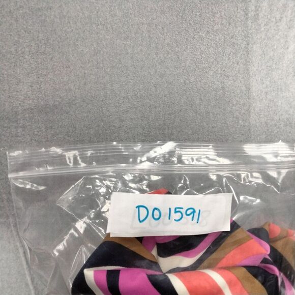 Jude Connally Swing Dress Womens Sz XS Multicolor Wave Print Short Sleeve Ruffle - Picture 11 of 11